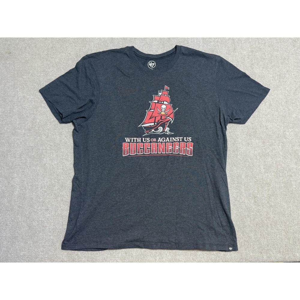 Tampa Bay Buccaneers Shirt Mens 3XL Gray 47 NFL Football Graphic Tee Plus Size